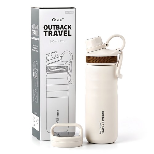오슬로 아웃백 트래블 텀블러, 아이보리, 500ml, 1개 골드박스 특가