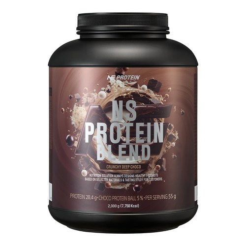 블랙홀 NS 프로틴 블렌드 WPI 함유 딥초코 2kg 복합단백질 헬스보충제, 1개 골드박스 특가
