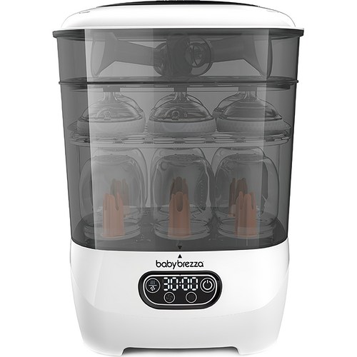 베이비브레짜 스팀 건조 젖병소독기 화이트