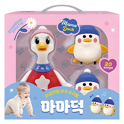 블루래빗 아장아장 아기 오리랑 마마덕, 혼합색상, 1개 골드박스 특가