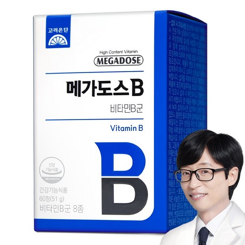 메가도스 B 비타민 컴플렉스 51g, 60정, 1개 골드박스 특가