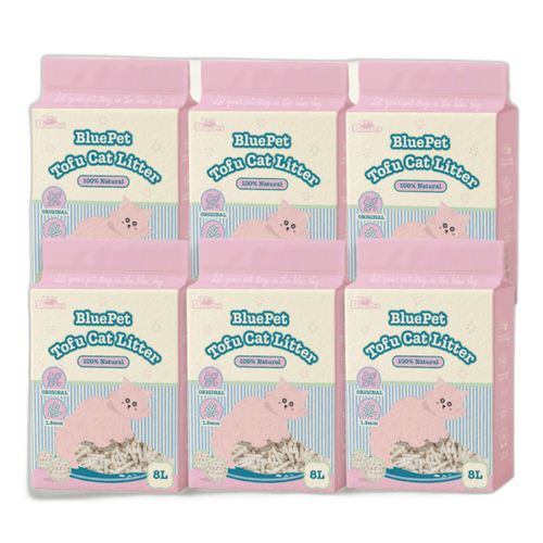 블루펫 두부모래 가는입자 고양이모래 18kg 48L 무향