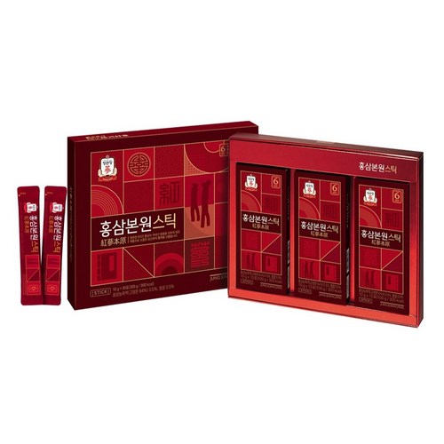 정관장 홍삼본원스틱 6년근홍삼 선물세트, 10g, 60개 특가