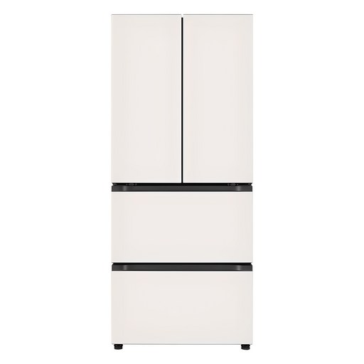 [색상선택형] LG전자 오브제 402L 스탠드형 김치냉장고 메탈 4도어 디오스 방문설치, 오브제컬렉션베이지, Z403MEEF53