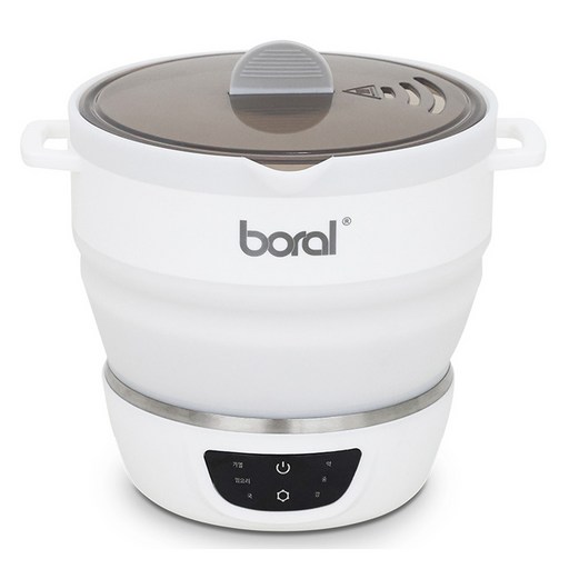 보랄 디지털 접이식 실리콘 캠핑 여행 휴대용 전기 포트, BR-290DSK