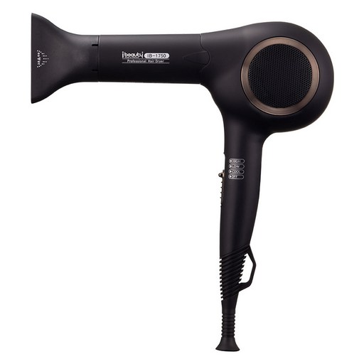 예스뷰티 아이뷰티 전문가용 BLAC 모터 고성능 드라이기 1700W, IB-1750, 블랙