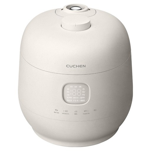 쿠첸 브레인 풀스테인리스 듀얼프레셔 IH 써모가드 전기압력밥솥 6인용, CRT-TWS0630W, 화이트