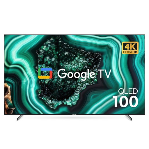 와이드뷰 4K UHD QLED 구글 스마트 TV, 254cm(100인치), EKW1001QA, 벽걸이형, 방문설치