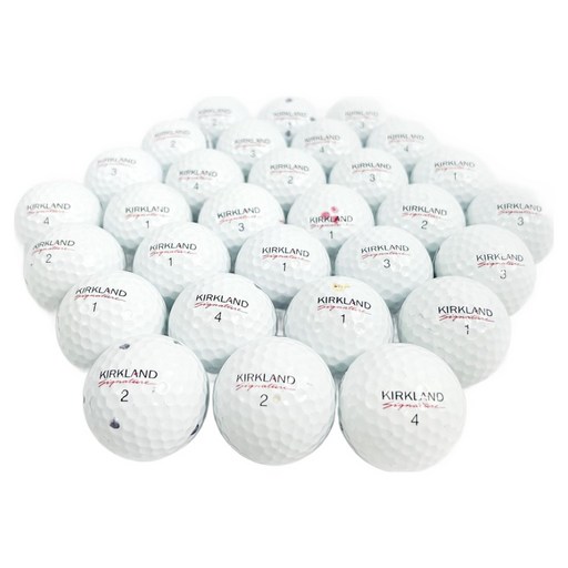 커클랜드 골프공 로스트볼 특A+ A 혼합, 30개, 화이트