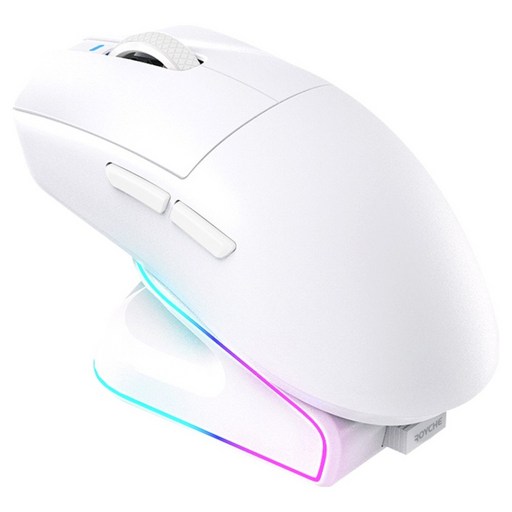 로이체 충전독 + RGB 게이밍 무선 마우스 세트 RDM-G510 WH