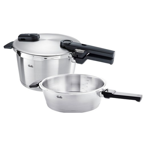 휘슬러 인덕션 비타퀵 프리미엄 압력솥 22cm 쿼트로 4.5L + 2.5L 11인용, 7L, 혼합색상, 1세트