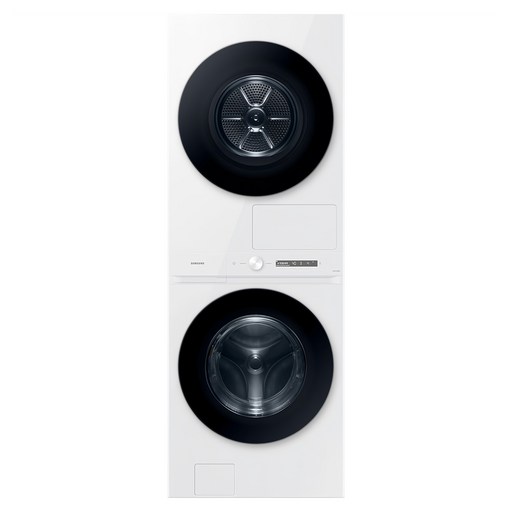 삼성전자 BESPOKE 그랑데 AI 원바디 Top Fit 세탁기 + 건조기 WF2420HCWWC 24kg + 20kg 방문설치, 화이트