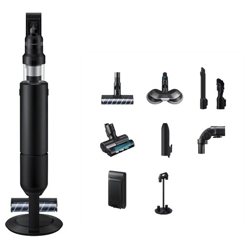 삼성전자 Bespoke 제트 AI 청소기 400W 침구브러시 패키지 VS90F40CRK 고객직접설치, 새틴 블랙