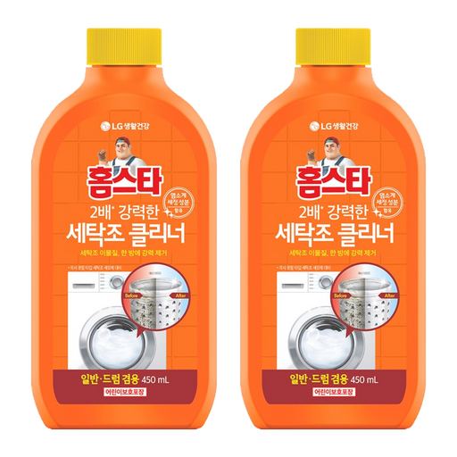 홈스타 퍼펙트 세탁조 클리너, 450ml, 2개