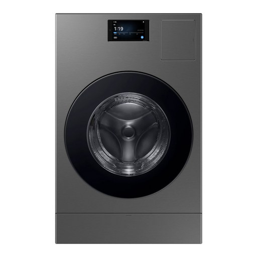 삼성전자 Bespoke AI 콤보 세탁기 LCD 177.8mm WD90F25AHS 25kg + 18kg 방문설치, 다크스틸