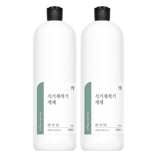 살림백서 식기세척기 세제 액상형, 1L, 2개