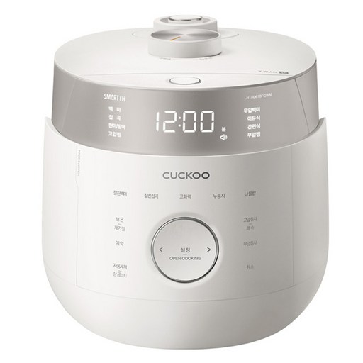 쿠쿠 트윈프레셔 마스터셰프 IH 전기압력밥솥 6인용, CRP-LHTR0610FGWM, 그레이스화이트