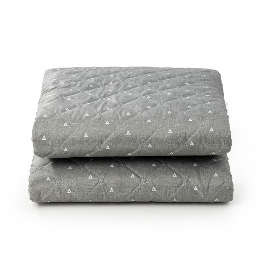 신일 전기요 SEB-D140M, 그레이 + 도트화이트, 더블(135 x 180 cm)