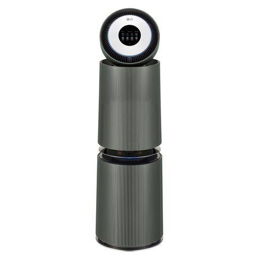 LG전자 퓨리케어 오브제컬렉션 AI+ 360 ̊ 공기청정기 M 필터 114㎡ 방문설치, AS355NGNA, 네이처 그린