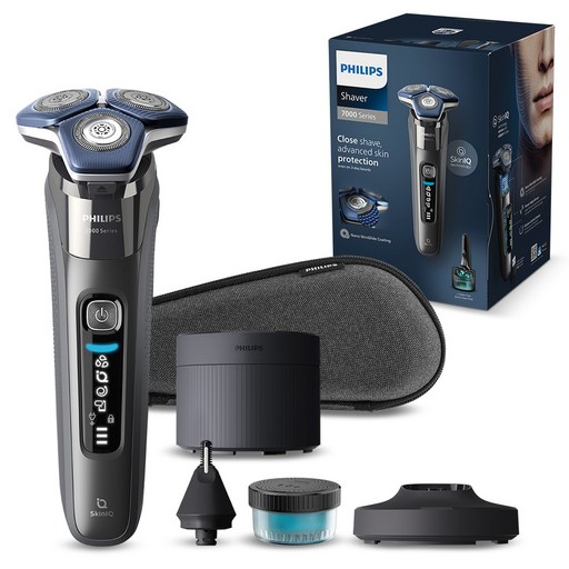 필립스 SkinIQ 7000 시리즈 전기면도기 세트, S7887/71, 다크크롬