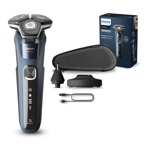 필립스 SkinIQ 5000 시리즈 전기면도기, S5880/33, 오션블루