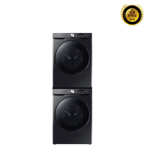 삼성전자 그랑데 세탁기 WF21T6000KV + 건조기 DV17T8520BV 21kg + 17kg 방문설치, WF21T6000KV(세탁기), DV17T8520BV(건조기), 블랙케비어