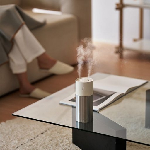 디디오랩 올스텐 무선 미니 가습기 사무실 책상 탁상용 캠핑 차량용 UV-C 워터팟 더블케어, 딥그레이