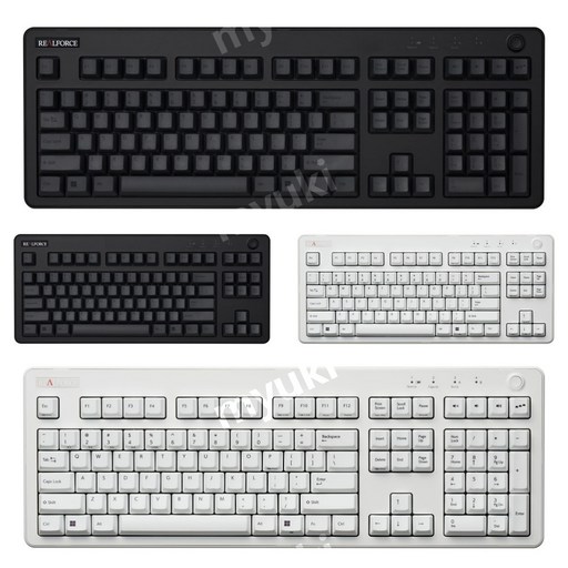 토프레 리얼포스 R3 키보드 영문 무선키보드, R3HD13, R3HD11, R3HD21, 블랙, 화이트, 블랙 87키 30g R3HD13
