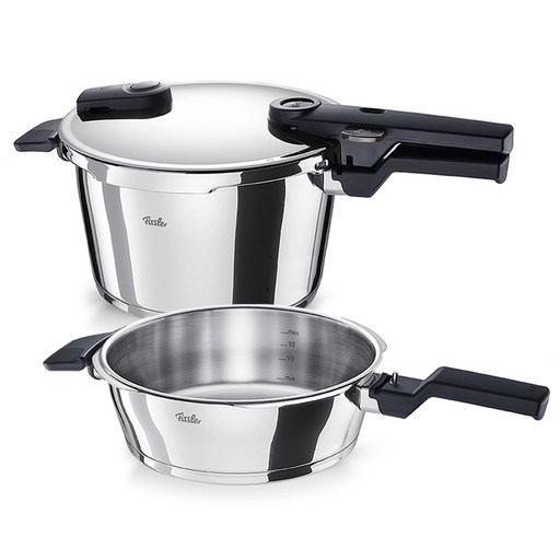 휘슬러 압력밥솥 비타퀵 프리미엄 콤비 4.5L+2.5L (코스트코 압력솥), 1세트, 스테인리스, 7L