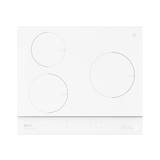 [기사님 전국 방문 무료 설치] 한샘 엠시스 3구 화이트 인덕션 빌트인 전기레인지 CTB-MS523YD 전기쿡탑 오피스텔 자가설치 기사님 전국 방문설치, 엠시스 3구 CTB-MS523YD
