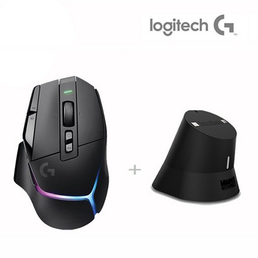 로지텍코리아 (정품) G G502 X PLUS 무선 게이밍 마우스, 블랙