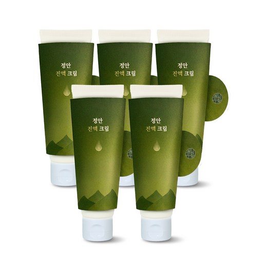 천비누솝 정안 수분 속건조 보습 기미잡티 주름개선 진액크림, 5개, 50ml