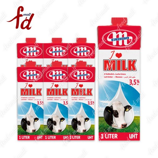 믈레코비타 멸균우유, 1L, 6개