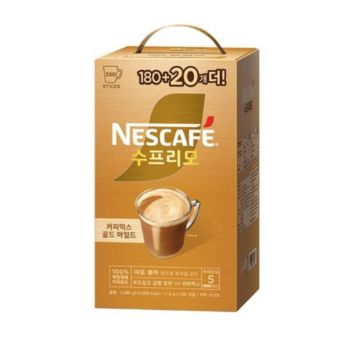 네스카페 수프리모 골드 마일드 커피믹스, 11.9g, 200개입, 1개