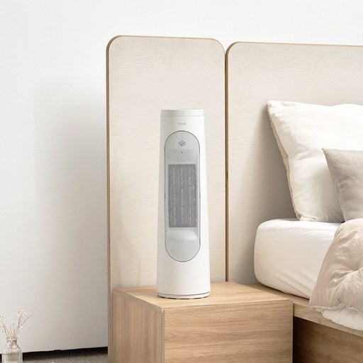 프롬비 히팅타워 회전형 PTC 전기 온풍기 FF253H, 화이트