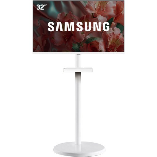삼성 삼탠바이미 화이트에디션 M5 스마트TV 32인치 IPTV 이동식TV 패키지, 모니터(화이트) + 스탠드(화이트), 고객직접설치, 스탠드형, 80.1cm