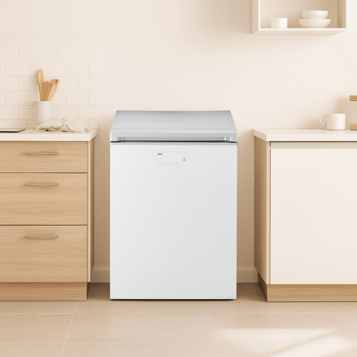 LG전자 디오스 김치톡톡 1도어 128L 뚜껑형 김치냉장고 방문설치, 린넨화이트, K135LW123