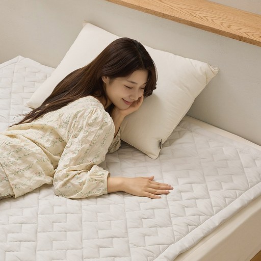 한일의료기 세인트리빙 블리스 프리미엄 매트 카본 탄소매트 전자파없는 워셔블 국내생산, 슈퍼싱글(1100x2000), 블리스 매트 연베이지