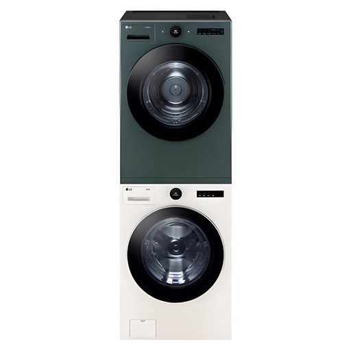 LG전자 오브제컬렉션 트롬 트윈워시 세탁기 FX23ENE + 건조기 RD20GNG 23kg+20kg 방문설치, 네이처 베이지+네이처 그린, FX23ENE-GNG