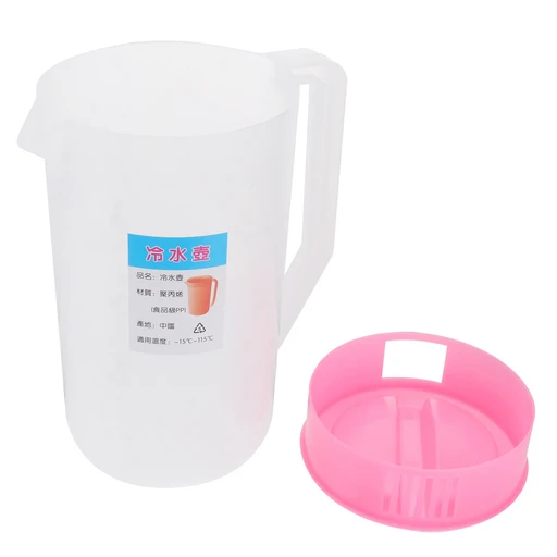 냉수 주전자 측정 티팟 투수 체중계 주스 전기 냉장고 포함, 01 Pink12.5x22.5cm