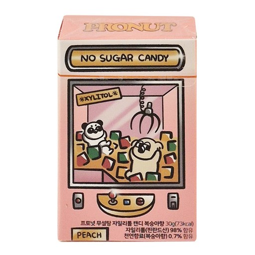 프로넛 피치향 무설탕 자일리톨 캔디 30g, 8개