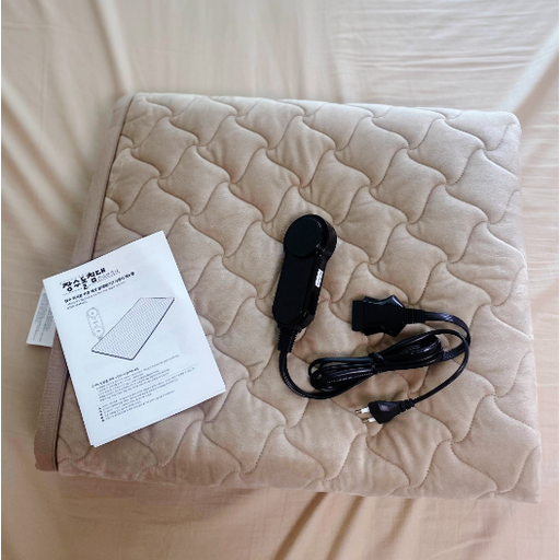 장수돌침대 워셔블 전기 카본 블랙에디션 탄소매트 HK, 베이지, 퀸(150 x 190 cm)