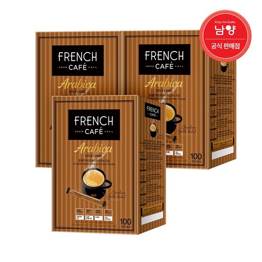프렌치카페 아라비카 골드라벨 커피믹스, 10.7g, 100개입, 3개