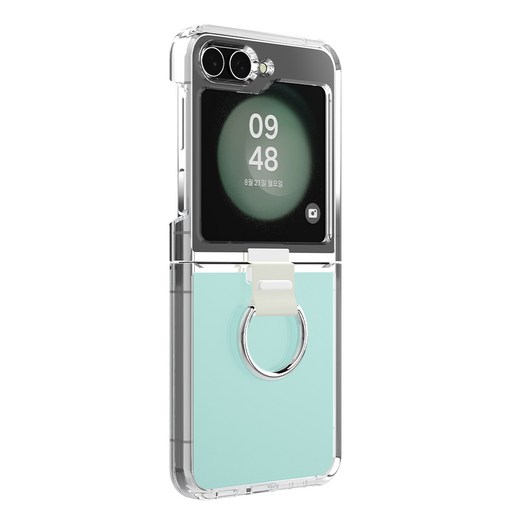 삼성 SMAPP 갤럭시 Z플립5 클리어 케이스 ( 플립 수트 카드 착용 가능 )