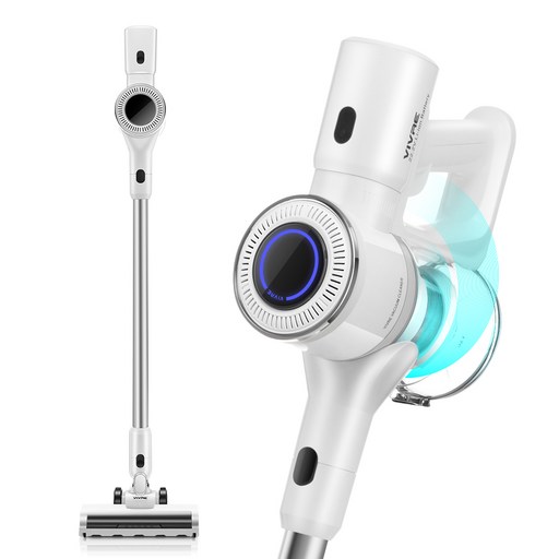 최신형 차이슨 무선 스틱 청소기 BLDC 흡입력 좋은 진공청소기 + 다양한 구성품 + 평생AS, V25000, 화이트