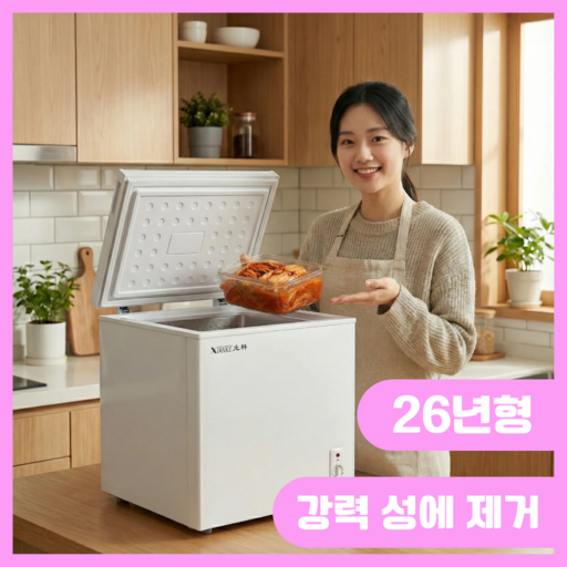 신영전자 소형 김치냉장고 저소음 1등급 뚜껑형 냉동고 겸용 자취방 원룸 1인가구 기숙사, A-58L
