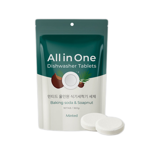 민티드 올인원 식기세척기 세제 90정, 1개
