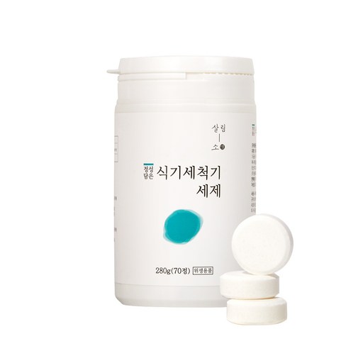 살림소 올인원 식기세척기 식세기 세제 고체형, 1개, 70정, 280g