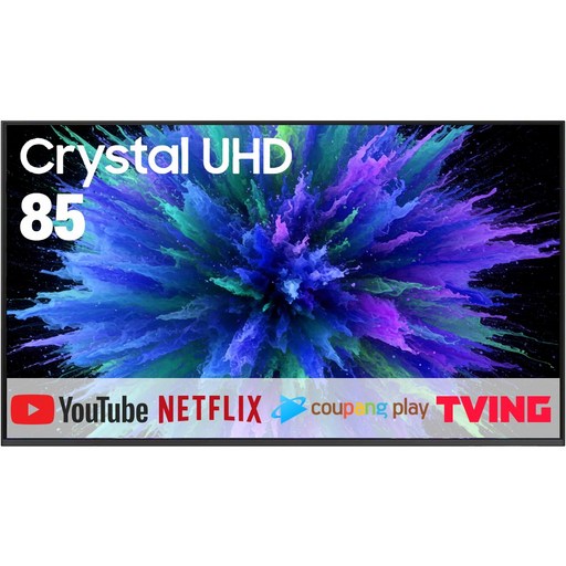 삼성전자 4K Crystal UHD TV, 214cm(85인치), Crystal 스마트 TV, 벽걸이형, 방문설치
