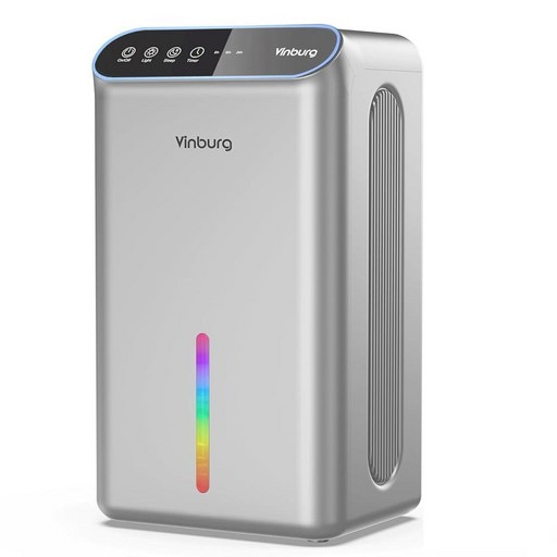 지하실용 제습기(2.5L(800온스) 800제곱피트) 조용한 제습기 가정 자동 차단 수면 모드 3기어 타이머(8시간 16시간 24시간) 침실용 소형 제습기 배수, 지하실용 제습기(2.5L(800온스), 800제곱피트)